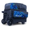Brunswick Punisher Double - 2 Ball Roller Bowling Bag (Blue / Green - Wheels)