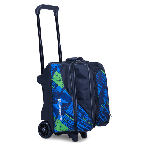 Brunswick Punisher Double - 2 Ball Roller Bowling Bag (Blue / Green)