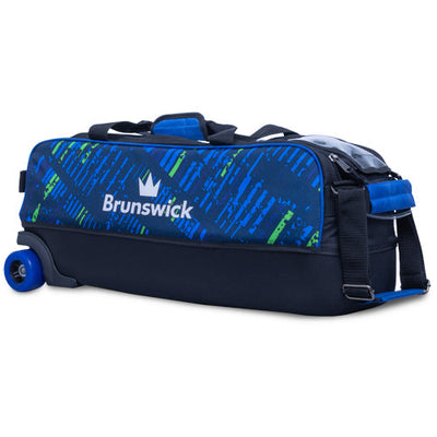 Brunswick Punisher Triple Tote - 3 Ball Tote Roller Bowling Bag