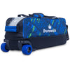 Brunswick Punisher Triple Tote - 3 Ball Tote Roller Bowling Bag (Wheels)