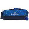 Brunswick Punisher Triple Tote - 3 Ball Tote Roller Bowling Bag (Side)