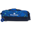 Brunswick Punisher Triple Tote - 3 Ball Tote Roller Bowling Bag (Side)