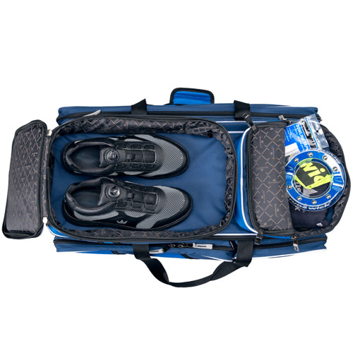 Brunswick Quest Triple (Blue) - 3 Ball Roller Bowling Bag