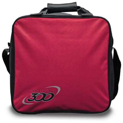 Columbia 300 White Dot Single Tote - 1 Ball Tote Bowling Bag (Red - Front)