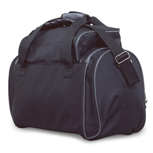 Hammer Premium Deluxe Double Tote - 2 Ball Tote Deluxe Bowling Bag (Black / Grey - Back)