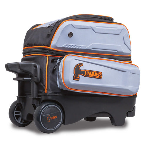 Hammer Gauntlet Double Roller - 2 Ball Roller Bowling Bag (Grey)
