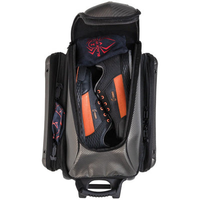 Hammer Carbon Shield Double Roller - 2 Ball Roller Bowling Bag (Shoe Compartment)