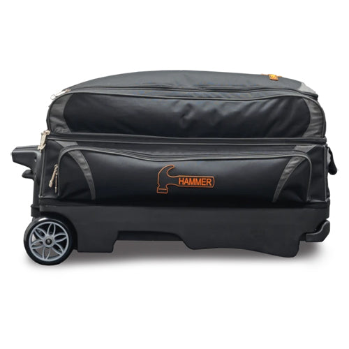 Hammer Premium Triple Roller - 3 Ball Roller Bowling Bag (Black / Grey)