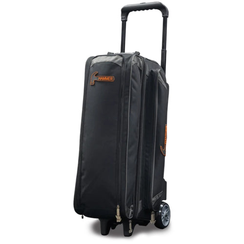 Hammer Premium Triple Roller - 3 Ball Roller Bowling Bag (Black / Grey)