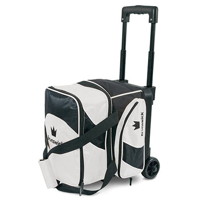Brunswick Edge Single Roller - 1 Ball Roller Bowling Bag (White)