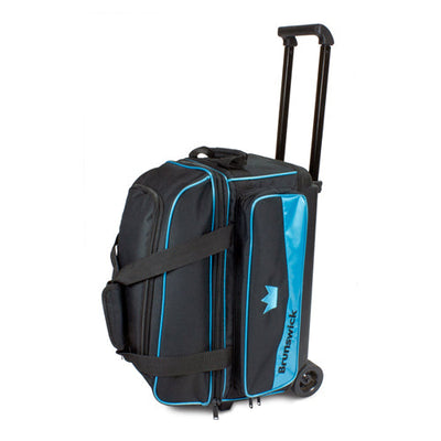 Brunswick Zone Double - 2 Ball Roller Bowling Bag (Sky Blue)