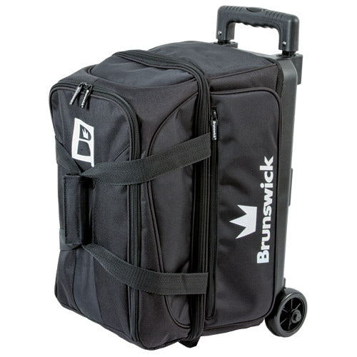 Brunswick Blitz Double - 2 Ball Roller Bowling Bag (Black)