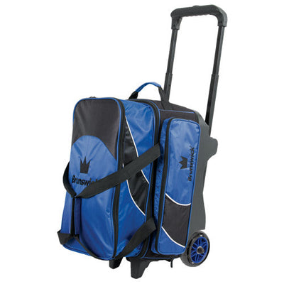 Brunswick Edge Double Roller - 2 Ball Roller Bowling Bag (Blue)