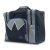 Brunswick Edge Single Tote - 1 Ball Tote Bowling Bag (Grey / Blue)