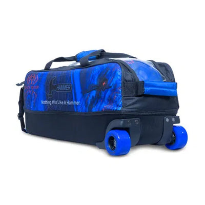Hammer Dye-Sub Triple Tote Black Widow Mania - 3 Ball Tote Roller Bowling Bag  (back)
