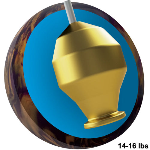 Ebonite Fireball Purple / Gold - Mid Performance Bowling Ball