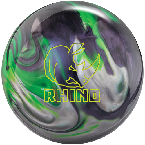 Brunswick Rhino Carbon / Lime / Silver Bowling Ball