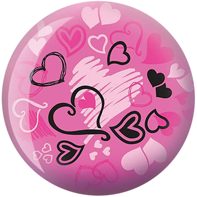 Brunswick Viz-A-Ball Bowling Ball - Hearts