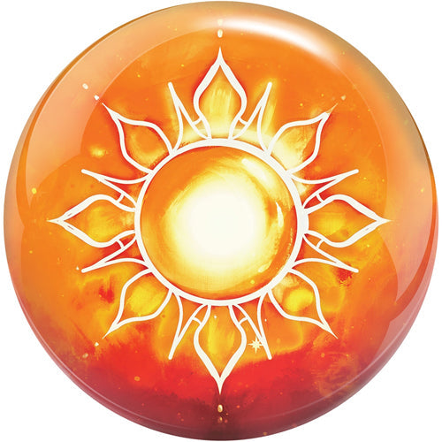 Brunswick Viz-A-Ball Sun and Moon - Novelty Bowling Ball (Back - Moon)