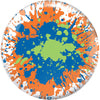 Brunswick Viz-A-Ball Paint Splatter - Novelty Bowling Ball (Back)