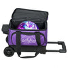 KR Strikeforce Hybrid X Single - 1 Ball Roller Bowling Bag (Purple - Ball Compartment)