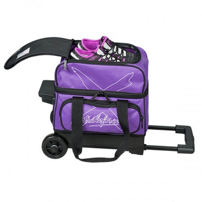 KR Strikeforce Hybrid X Single - 1 Ball Roller Bowling Bag (Purple - Shoe Compartment)