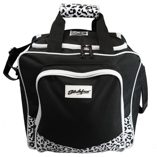KR Strikeforce Krest Single - 1 Ball Tote Bowling Bag (White Leopard)