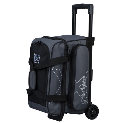 KR Strikeforce Hybrid X Double - 2 Ball Roller Bowling Bag (Charcoal Gray)