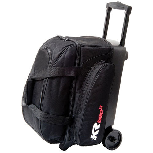 KR Strikeforce Select Double - 2 Ball Roller Bowling Bag (Black / Silver)