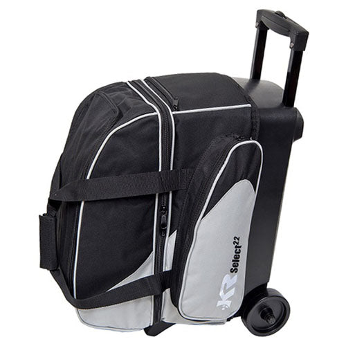 KR Strikeforce Select Double - 2 Ball Roller Bowling Bag (Black / Silver)