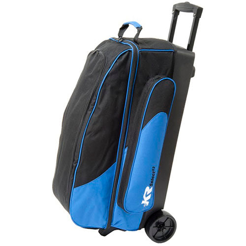 KR Strikeforce Select Triple - 3 Ball Roller Bowling Bag (Black / Royal)