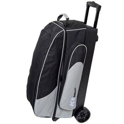 KR Strikeforce Select Triple - 3 Ball Roller Bowling Bag (Black / Silver)