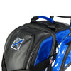 KR Strikeforce Cruiser Lux Double - 2 Ball Roller Bowling Bag (Blue - Fabric Detail)