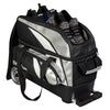 KR Strikeforce Cruiser Lux Double - 2 Ball Roller Bowling Bag (Silver - 2 Pairs of Shoes)