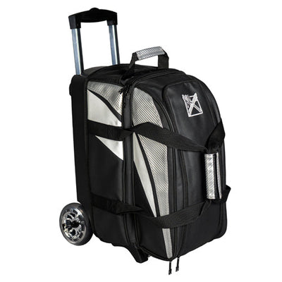 KR Strikeforce Cruiser Lux Double - 2 Ball Roller Bowling Bag (Silver)