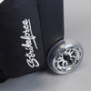 KR Strikeforce Cruiser Lux Double - 2 Ball Roller Bowling Bag (Silver - Wheel Details)