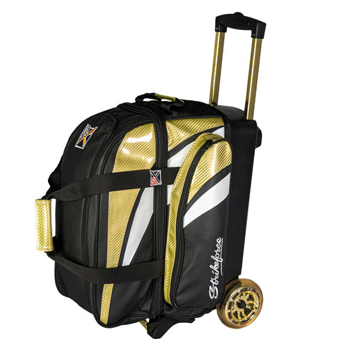 KR Strikeforce Cruiser Lux Double - 2 Ball Roller Bowling Bag (Gold)