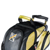 KR Strikeforce Cruiser Lux Double - 2 Ball Roller Bowling Bag (Gold - Fabric Detail)
