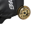 KR Strikeforce Cruiser Lux Double - 2 Ball Roller Bowling Bag (Gold - Wheel Detail)