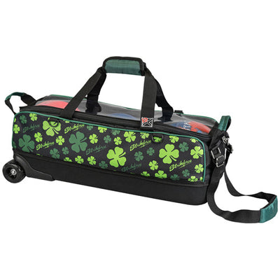 KR Strikeforce Fast Slim Triple Dye Sub - 3 Ball Tote Roller Bowling Bag (Shamrocks)