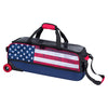 KR Strikeforce Fast Slim Triple Dye Sub - 3 Ball Tote Roller Bowling Bag (American Flag)