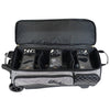 KR Strikeforce Royal Flush Triple - 3 Ball Roller Bowling Bag (Silver - Ball Compartment)