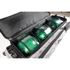 KR Strikeforce Royal Flush Triple - 3 Ball Roller Bowling Bag (Silver - Ball Straps)