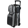 KR Strikeforce Royal Flush Triple - 3 Ball Roller Bowling Bag (Silver)
