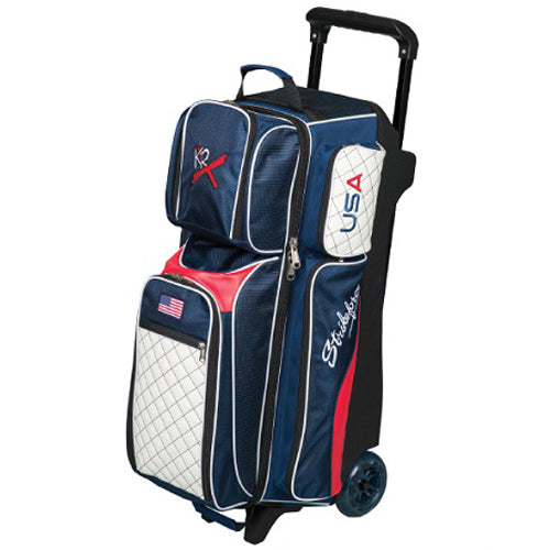 KR Strikeforce Royal Flush Triple - 3 Ball Roller Bowling Bag (USA)