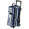 KR Strikeforce Konvoy Triple - 3 Ball Roller Bowling Bag (Navy / Silver)