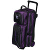KR Strikeforce Konvoy Triple - 3 Ball Roller Bowling Bag (Black / Purple)