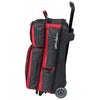 KR Strikeforce Konvoy Triple - 3 Ball Roller Bowling Bag (Smoke / Red - Side)