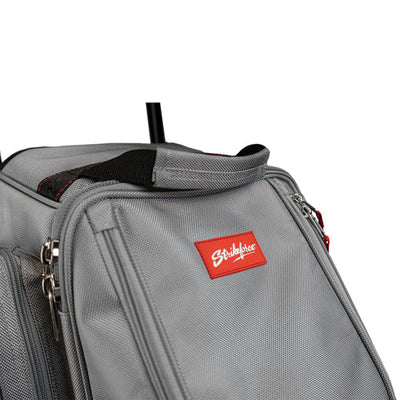 KR Strikeforce Diamond Triple - 3 Ball Roller Bowling Bag (Grey - Fabric Detail)