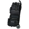 KR Strikeforce Konvoy - 4 Ball Roller Bowling Bag (Black / Carbon - Right Side)